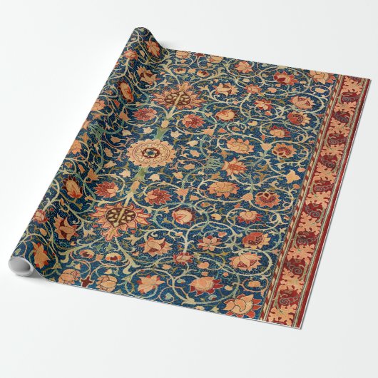Magical Oriental Rug Pattern in Blue and Red Geschenkpapier (Ungerollt)