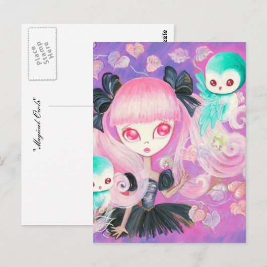Magical Owls Postkarte (Vorne/Hinten)