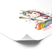 Magical Painter Unicorn (1) Fotodruck (Ecke)