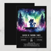 Magical Pastel Cat Birthday Einladung (Vorne/Hinten)