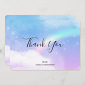 Magical Pastel Dankeskarte (Vorne/Hinten)