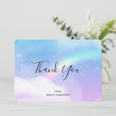 Magical Pastel Dankeskarte (Stehend Vorderseite)