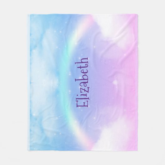 Magical Pastel Fleecedecke (Vorderseite)