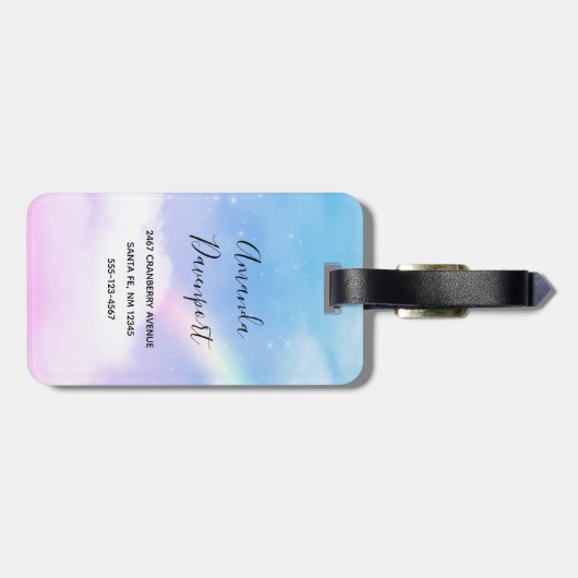 Magical Pastel Gepäckanhänger (Rückseite horizontal)