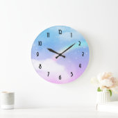 Magical Pastel Große Wanduhr (Zuhause)