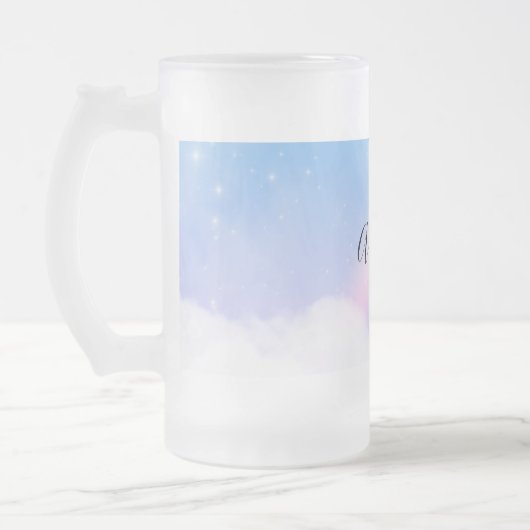 Magical Pastel Mattglas Bierglas (Links)