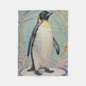 Magical Pastel Penguin Fleecedecke (Vorderseite)