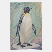 Magical Pastel Penguin Geschirrtuch (Vertikal)