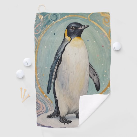 Magical Pastel Penguin Golfhandtuch (Insitu)