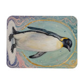 Magical Pastel Penguin Magnet (Horizontal)