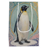 Magical Pastel Penguin Mittlere Geschenktüte (Rückseite)
