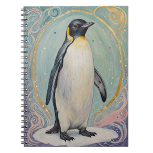 Magical Pastel Penguin Notizblock