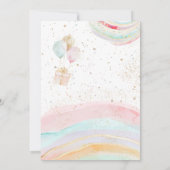 Magical Pastel Unicorn Geburtstag Einladung (Rückseite)
