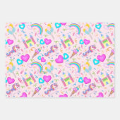 Magical Pastel Unicorn Geschenkpapier Set (Vorderseite 2)