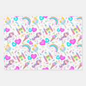 Magical Pastel Unicorn Geschenkpapier Set (Vorderseite)