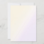 Magical Pastel Unicorn Rainbow Baby Dusche Einladung (Rückseite)