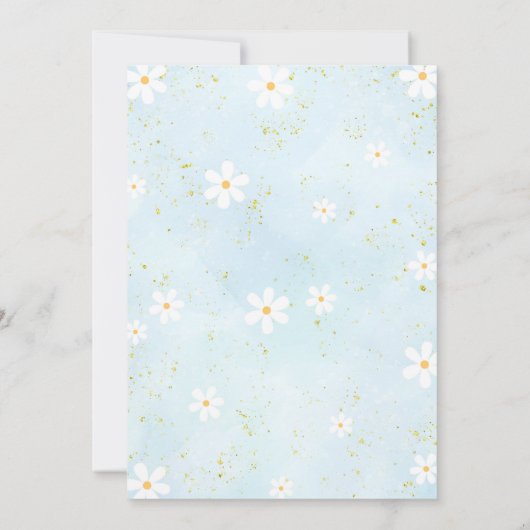 Magical Pastel Unicorn Rainbow Birthday Einladung (Rückseite)