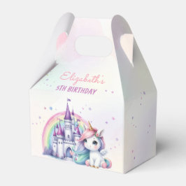 Magical Pastel Unicorn Rainbow Birthday Geschenkschachtel