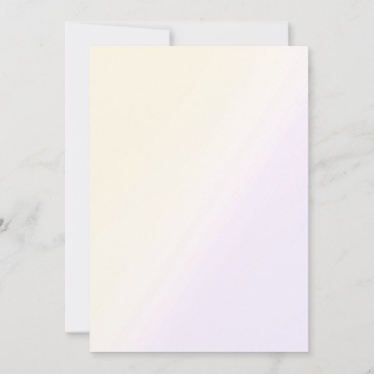 Magical Pastel Unicorn Rainbow Birthday Party Einladung (Rückseite)