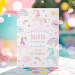 Magical Pastel Unicorn Rainbow Birthday Party Einladung<br><div class="desc">Magical Pastel Unicorn Rainbow Birthday Party Einladung Alle Designs sind © PIXEL PERFECTION PARTY LTD</div>