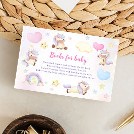 Magical Pastel Unicorn Rainbow Birthday Party Enc Begleitkarte