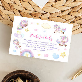 Magical Pastel Unicorn Rainbow Birthday Party Enc Begleitkarte