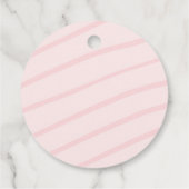 Magical Pastel Unicorn Rainbow Birthday Party Geschenkanhänger (Rückseite)