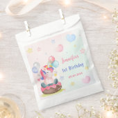 Magical Pastel Unicorn Rainbow Birthday Party Geschenktütchen (Ausgeschnitten)