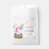 Magical Pastel Unicorn Rainbow Birthday Party Geschenktütchen (Vorderseite)