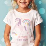 Magical Pastel Unicorn Rainbow Birthday Party T-Shirt<br><div class="desc">Magical Pastel Unicorn Rainbow Birthday Party T - Shirt</div>