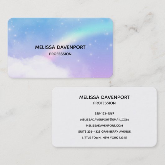 Magical Pastel Visitenkarte (Vorne/Hinten)