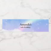 Magical Pastel Wasserflaschenetikett (Einzelnes Label)