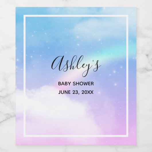 Magical Pastel Weinetikett (Einzelnes Label)