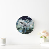 Magical Pegasus Fantasy Art Wall Clock Runde Wanduhr (Zuhause)