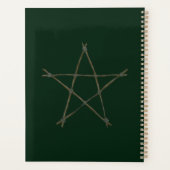 Magical Pentagram Green Ivy Planer (Rückseite)