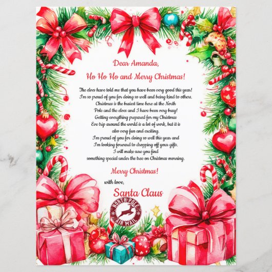 Magical Personalized Letter from Santa Claus (Vorderseite)