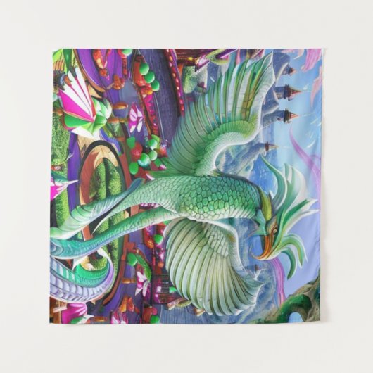 Magical Phoenix Wandteppich (Vorderseite (Horizontal))