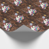 Magical Pickleball Unicorn - Funny Fantasy Player Geschenkpapier (Ecke)