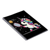 Magical Pickleball Unicorn - Funny Fantasy Player Notizblock (Rechte Seite)