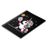 Magical Pickleball Unicorn - Funny Fantasy Player Notizblock (Linke Seite)