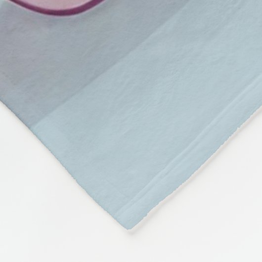 Magical Pink Baby Unicorn Stars Individuelle Name Fleecedecke (Ecke)