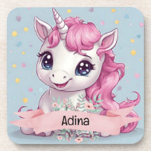 Magical Pink Baby Unicorn Stars Individuelle Name