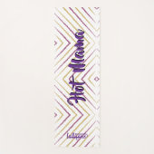 Magical pink background name Personalized  Yogamatte (Vorderseite)