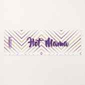 Magical pink background name Personalized  Yogamatte (Vorderseite (Horizontal))