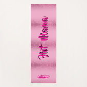 Magical pink background name Personalized Yogamatte (Vorderseite)