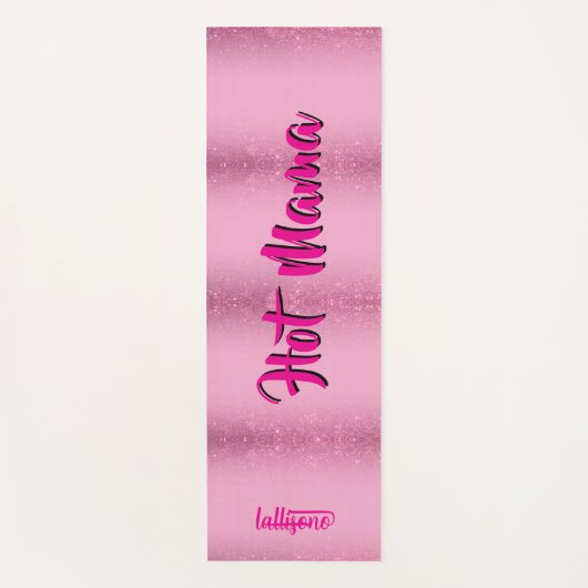 Magical pink background name Personalized  Yogamatte (Vorderseite)