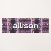 Magical pink background name Personalized Yogamatte (Vorderseite (Horizontal))