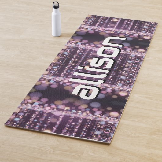Magical pink background name Personalized Yogamatte (Beispiel)