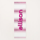 Magical pink background name Personalized Yogamatte (Vorderseite)