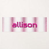 Magical pink background name Personalized  Yogamatte (Vorderseite (Horizontal))